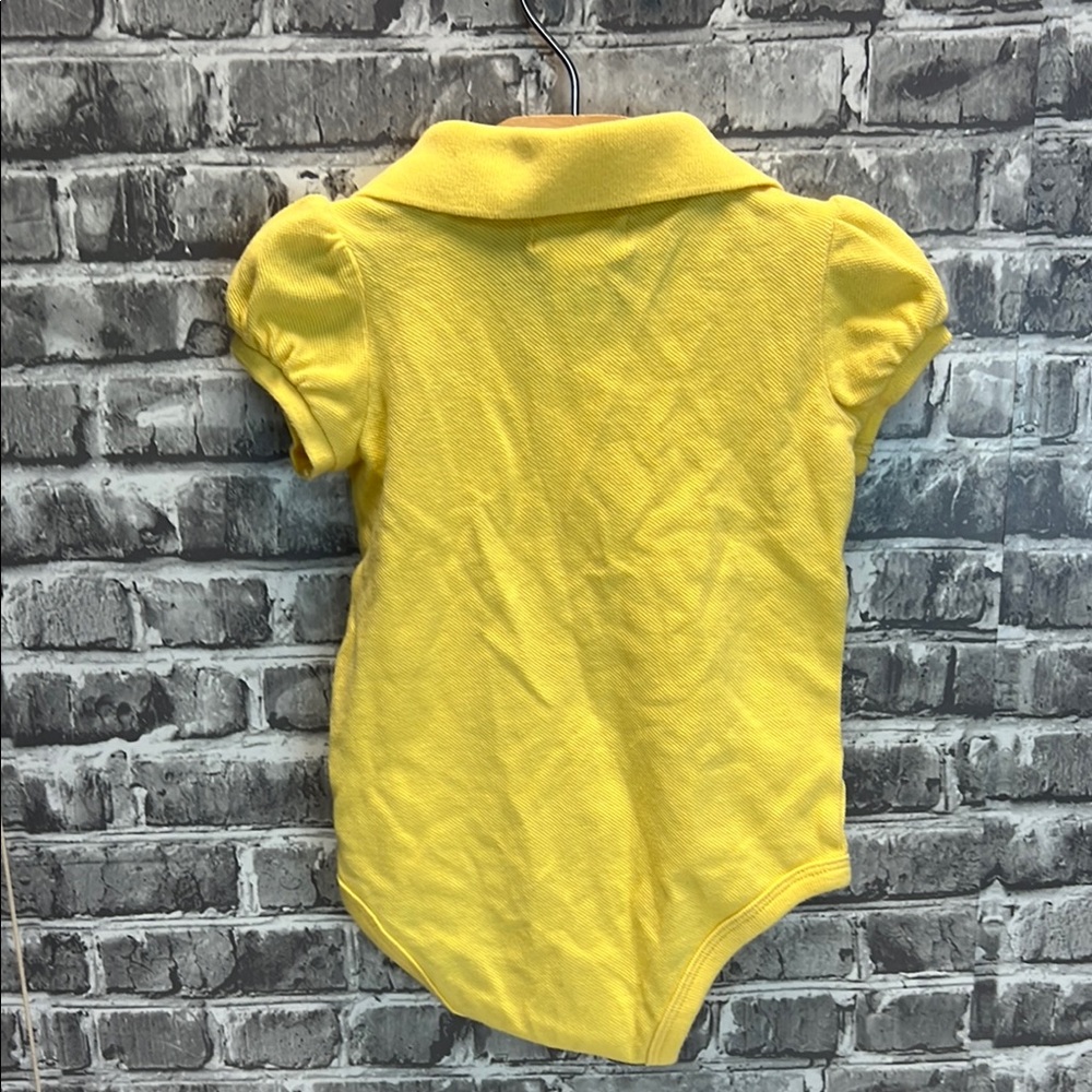 Baby Girls Ralph Lauren Yellow Baby Polo Onesie‎ - Picture 5 of 10